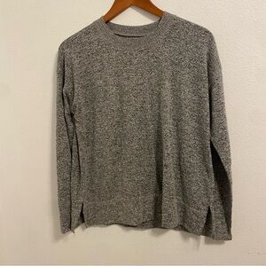 Lucky Brand Heathered Gray Crewneck Sweater